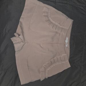 After Market Women’s Ruffle Pocket Shorts Size Small Blush Pink High Waisted